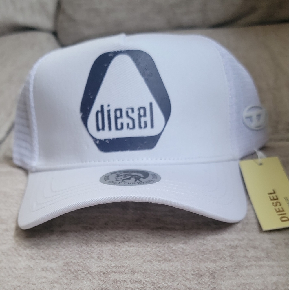 DIESEL White Trucker Cap